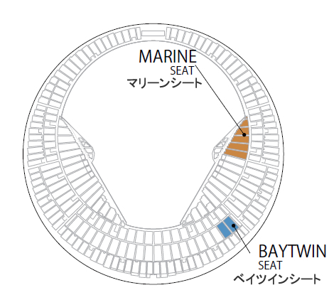 マリンシート　ベイツインシートの場所説明画像